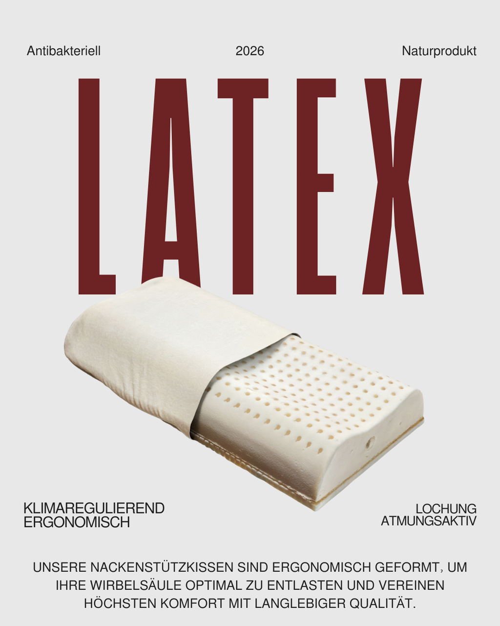 ErgoWave Naturlatex Nackenstützkissen